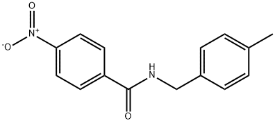 N-[(4-methylphenyl)methyl]-4-nitrobenzamide Struktur