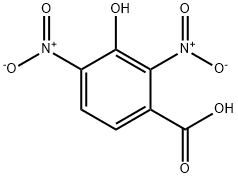 3-hydroxy-2,4-dinitrobenzoic acid Struktur