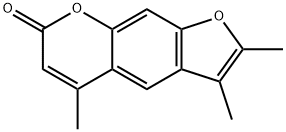 2,3,5-trimethylfuro[3,2-g]chromen-7-one Struktur