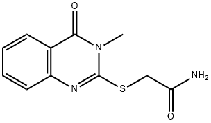 2-(3-methyl-4-oxoquinazolin-2-yl)sulfanylacetamide Struktur