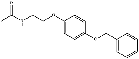 N-[2-(4-phenylmethoxyphenoxy)ethyl]acetamide Struktur