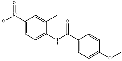 4-methoxy-N-(2-methyl-4-nitrophenyl)benzamide Struktur