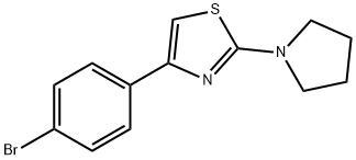 4-(4-bromophenyl)-2-pyrrolidin-1-yl-1,3-thiazole Struktur