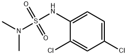 2,4-dichloro-1-(dimethylsulfamoylamino)benzene Struktur