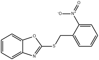 2-[(2-nitrophenyl)methylsulfanyl]-1,3-benzoxazole Struktur