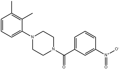 [4-(2,3-dimethylphenyl)piperazin-1-yl]-(3-nitrophenyl)methanone Struktur