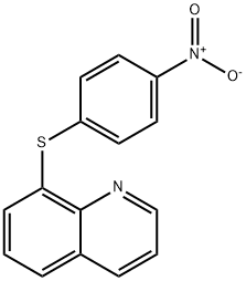 8-(4-nitrophenyl)sulfanylquinoline Struktur