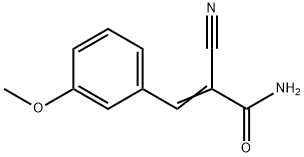 (Z)-2-cyano-3-(3-methoxyphenyl)prop-2-enamide Struktur