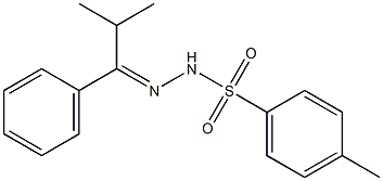 4-methyl-N-[(E)-(2-methyl-1-phenylpropylidene)amino]benzenesulfonamide Struktur