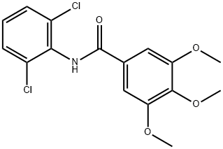 N-(2,6-dichlorophenyl)-3,4,5-trimethoxybenzamide Struktur