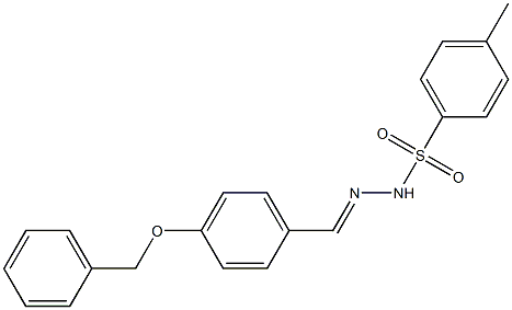 4-methyl-N-[(E)-(4-phenylmethoxyphenyl)methylideneamino]benzenesulfonamide Struktur