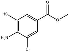 4-Amino-3-chloro-5-hydroxy-benzoic acid methyl ester Struktur