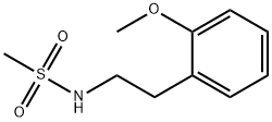 N-[2-(2-methoxyphenyl)ethyl]methanesulfonamide Struktur