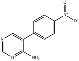 5-(4-nitrophenyl)pyrimidin-4-amine Struktur