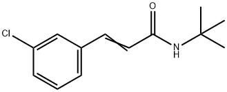 (E)-N-tert-butyl-3-(3-chlorophenyl)prop-2-enamide Struktur