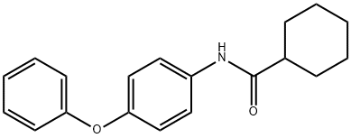 N-(4-phenoxyphenyl)cyclohexanecarboxamide Struktur