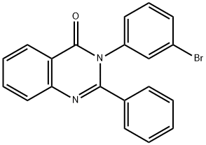 3-(3-bromophenyl)-2-phenylquinazolin-4-one Struktur