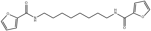 N-[8-(furan-2-carbonylamino)octyl]furan-2-carboxamide Struktur