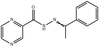 N-[(E)-1-phenylethylideneamino]pyrazine-2-carboxamide Struktur