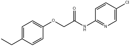 N-(5-chloropyridin-2-yl)-2-(4-ethylphenoxy)acetamide Struktur