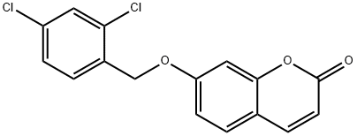 7-[(2,4-dichlorophenyl)methoxy]chromen-2-one Struktur