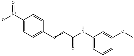 (E)-N-(3-methoxyphenyl)-3-(4-nitrophenyl)prop-2-enamide Struktur