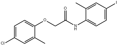 2-(4-chloro-2-methylphenoxy)-N-(4-iodo-2-methylphenyl)acetamide Struktur