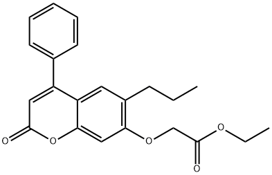 ethyl 2-(2-oxo-4-phenyl-6-propylchromen-7-yl)oxyacetate Struktur