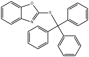 2-tritylsulfanyl-1,3-benzoxazole Struktur