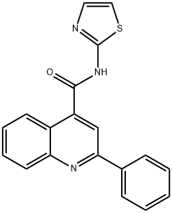 2-phenyl-N-(1,3-thiazol-2-yl)quinoline-4-carboxamide Struktur