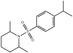 2,6-dimethyl-1-(4-propan-2-ylphenyl)sulfonylpiperidine Struktur