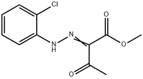 methyl (2Z)-2-[(2-chlorophenyl)hydrazinylidene]-3-oxobutanoate Struktur