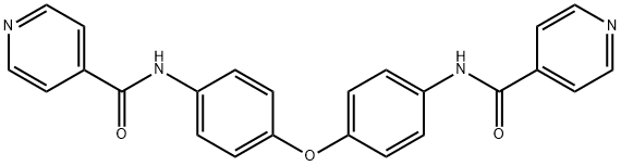 N-[4-[4-(pyridine-4-carbonylamino)phenoxy]phenyl]pyridine-4-carboxamide Struktur