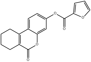 (6-oxo-7,8,9,10-tetrahydrobenzo[c]chromen-3-yl) furan-2-carboxylate Struktur