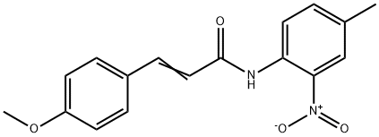 (E)-3-(4-methoxyphenyl)-N-(4-methyl-2-nitrophenyl)prop-2-enamide Struktur