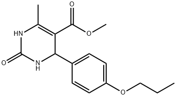 methyl 6-methyl-2-oxo-4-(4-propoxyphenyl)-3,4-dihydro-1H-pyrimidine-5-carboxylate Struktur