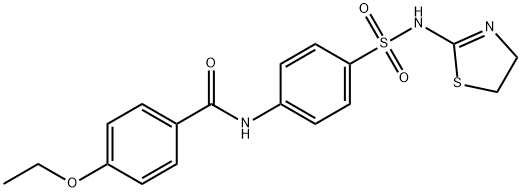 N-[4-(4,5-dihydro-1,3-thiazol-2-ylsulfamoyl)phenyl]-4-ethoxybenzamide Struktur