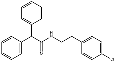 N-[2-(4-chlorophenyl)ethyl]-2,2-diphenylacetamide Struktur