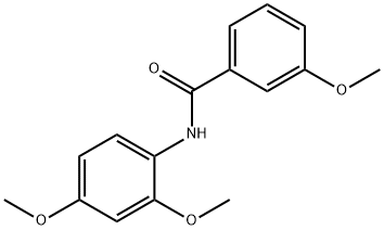 N-(2,4-dimethoxyphenyl)-3-methoxybenzamide Struktur