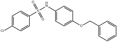 4-chloro-N-(4-phenylmethoxyphenyl)benzenesulfonamide Struktur