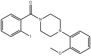 (2-iodophenyl)-[4-(2-methoxyphenyl)piperazin-1-yl]methanone Struktur