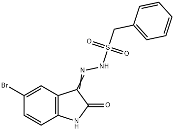 N'-(5-bromo-2-oxoindol-3-yl)-1-phenylmethanesulfonohydrazide Struktur