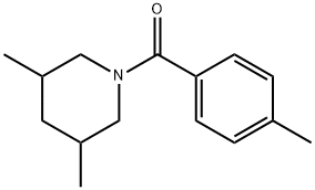 (3,5-dimethylpiperidin-1-yl)-(4-methylphenyl)methanone Struktur