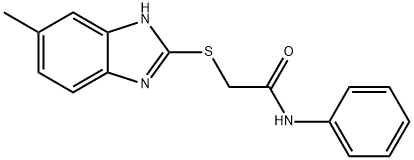 2-[(6-methyl-1H-benzimidazol-2-yl)sulfanyl]-N-phenylacetamide Struktur