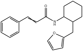 (E)-N-[2-(furan-2-ylmethyl)cyclohexyl]-3-phenylprop-2-enamide Struktur