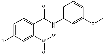 4-chloro-N-(3-methoxyphenyl)-2-nitrobenzamide Struktur