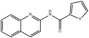 N-quinolin-2-ylthiophene-2-carboxamide Struktur