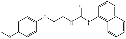 1-[2-(4-methoxyphenoxy)ethyl]-3-naphthalen-1-ylthiourea Struktur