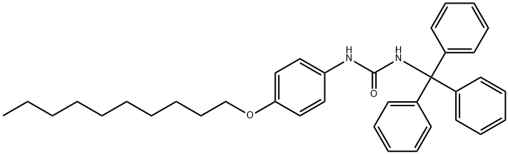 1-(4-decoxyphenyl)-3-tritylurea Struktur