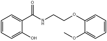 2-hydroxy-N-[2-(2-methoxyphenoxy)ethyl]benzamide Struktur